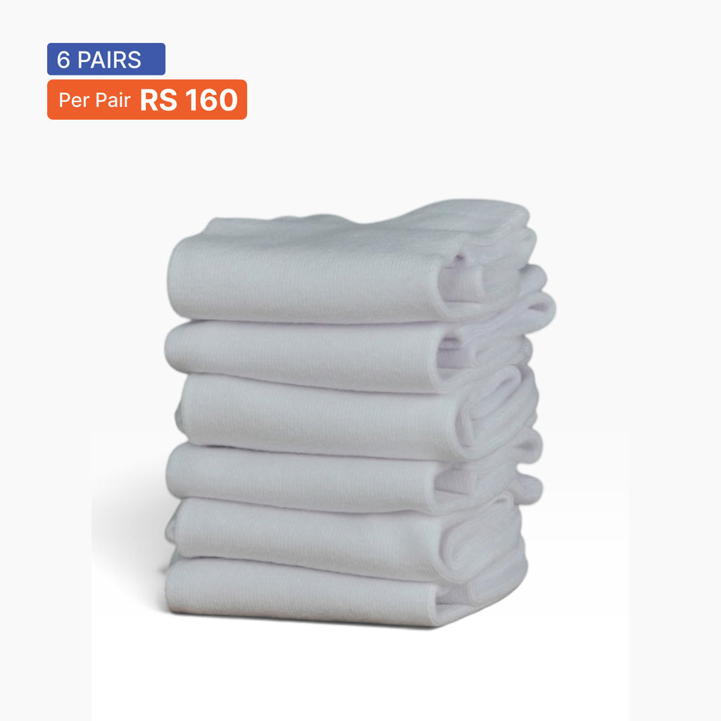 Ankle Socks (Pack of 6) All White
