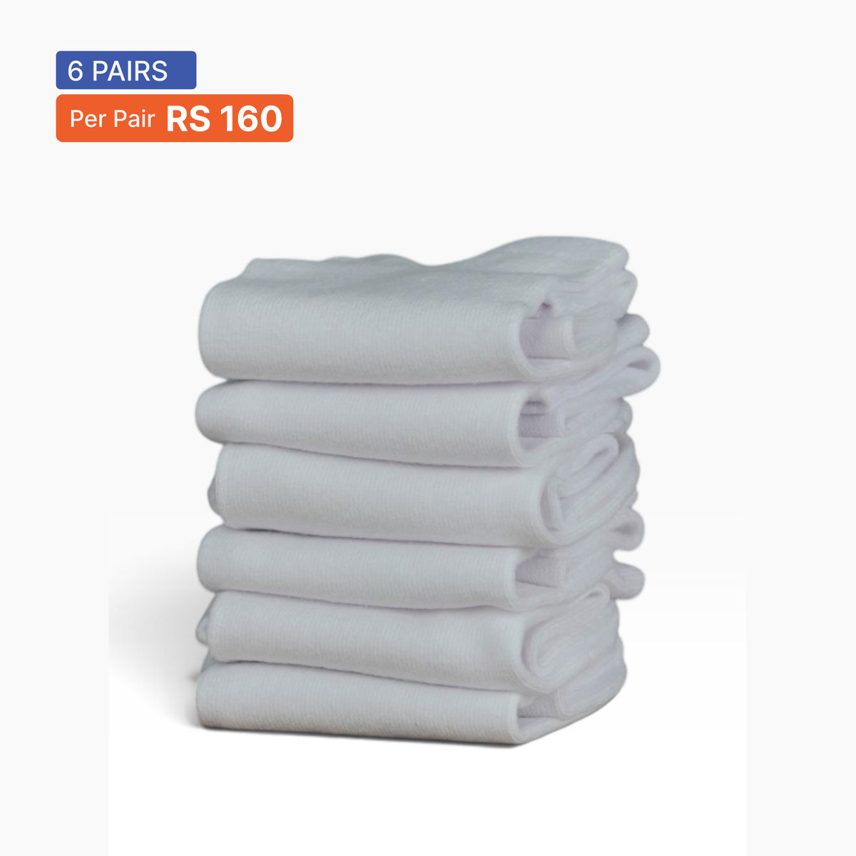 Ankle Socks (Pack of 6) All White