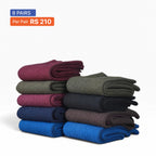 Ribbed Crew Socks (Pack of 9) Multicolor