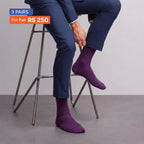 Plain Crew Socks (Pack of 3) Multicolor