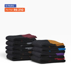Cuff Socks Black (Pack of 9) Multicolor Cuff