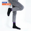 Cuff Socks Black (Pack of 6) Multicolor Cuff