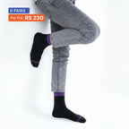 Cuff Socks Black (Pack of 6) Multicolor Cuff