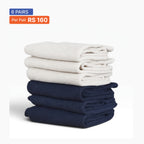 Ankle Socks (Pack of 6) White & Navy