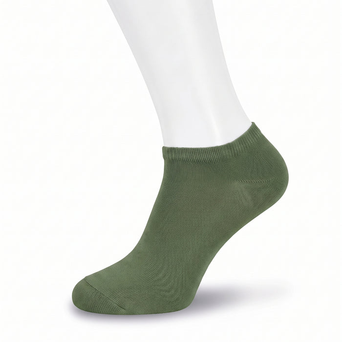 Unisex Plain Jasmine Green Sneaker Socks