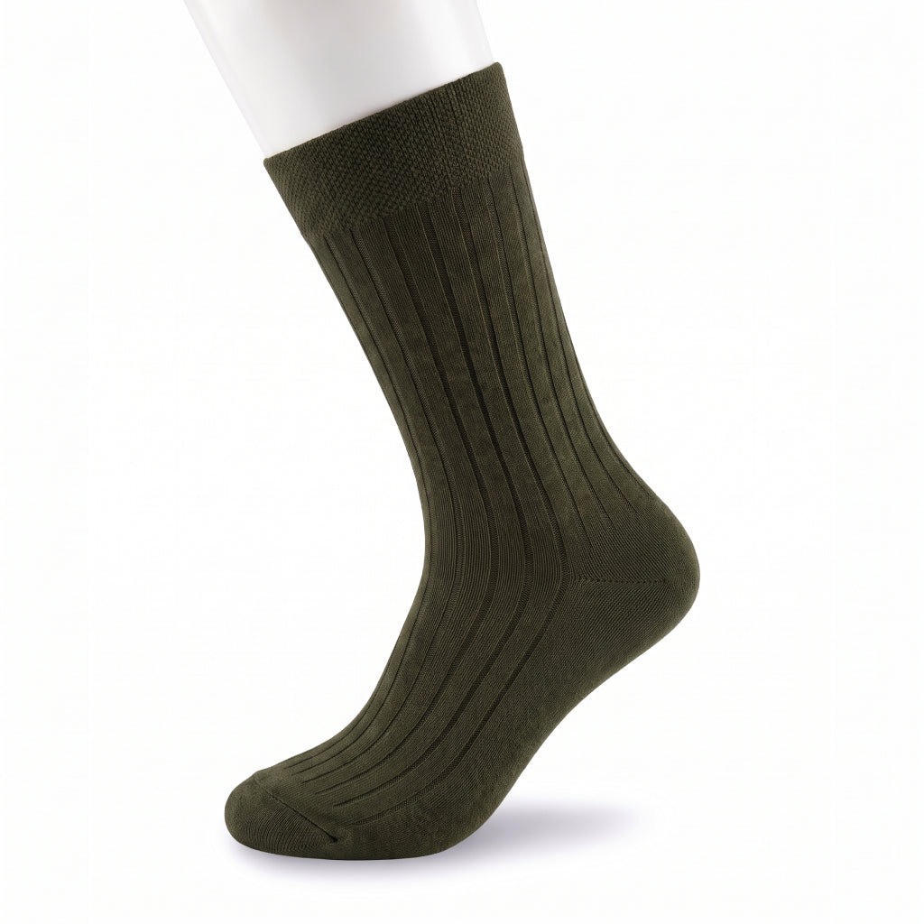 Ribbed Crew Socks (Pack of 12) Multicolor