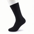 Ribbed Crew Socks (Pack of 3) All Black