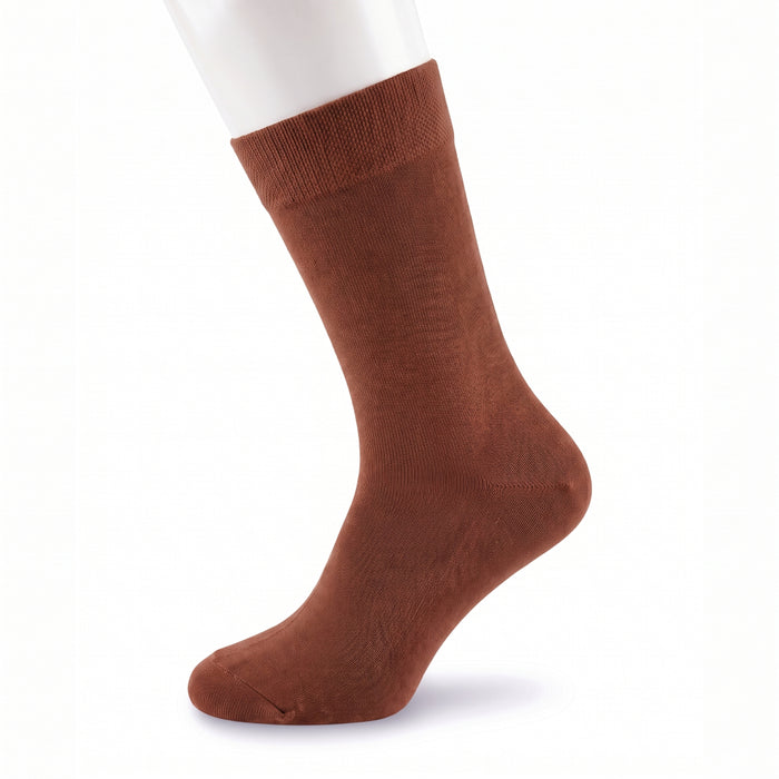 Unisex Terra Cotta Casual Cotton Socks